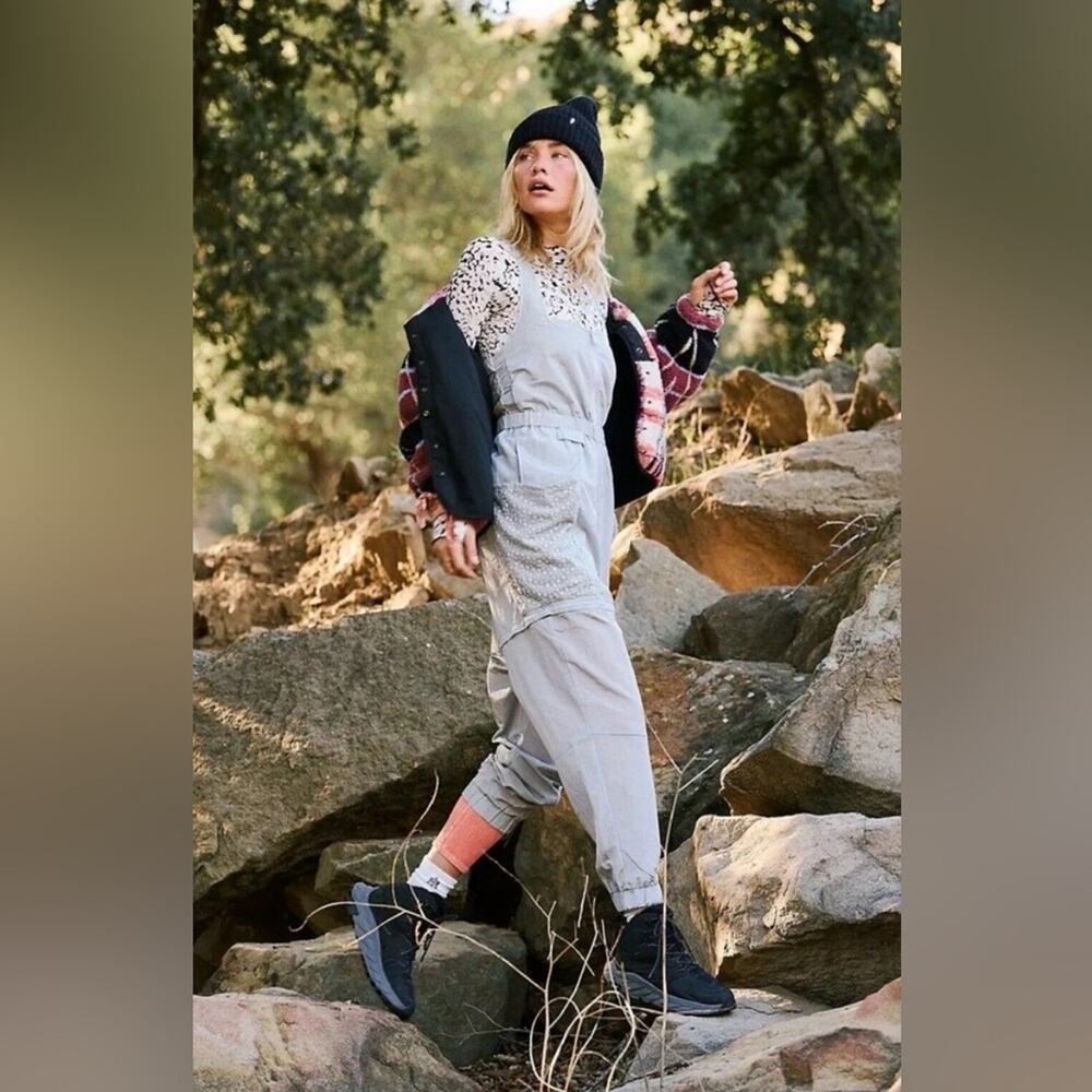 Free People Chaparral Convertible Hike Onesie - Blue Smoke Size M